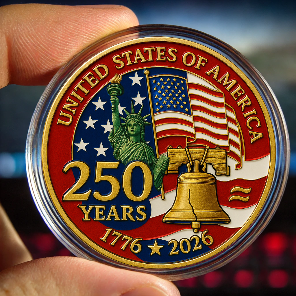 🔥Limited Edition🎁(1776-2026)United States 250th Anniversary Coin