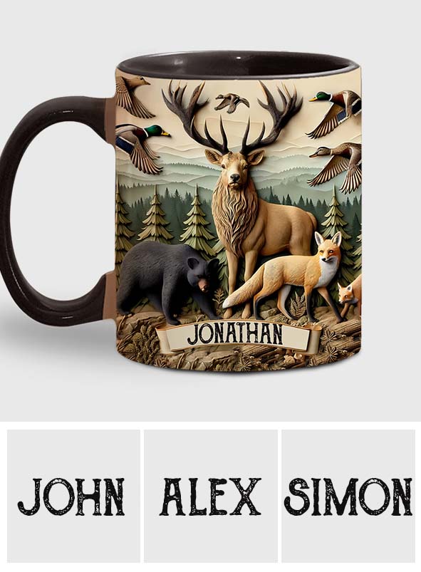 Love Hunting - Personalized Hunting Accent Mug