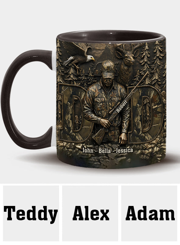 Best Buckin Dad - Personalized Hunting Accent Mug