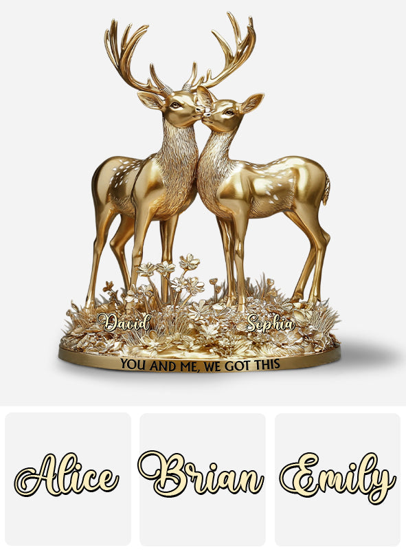 You & Me We Got This - Personalized Hunting Custom Shaped Acrylic Plaque