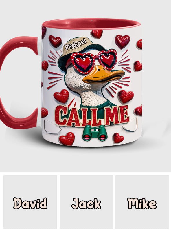 Call Me - Personalized Hunting Accent Mug