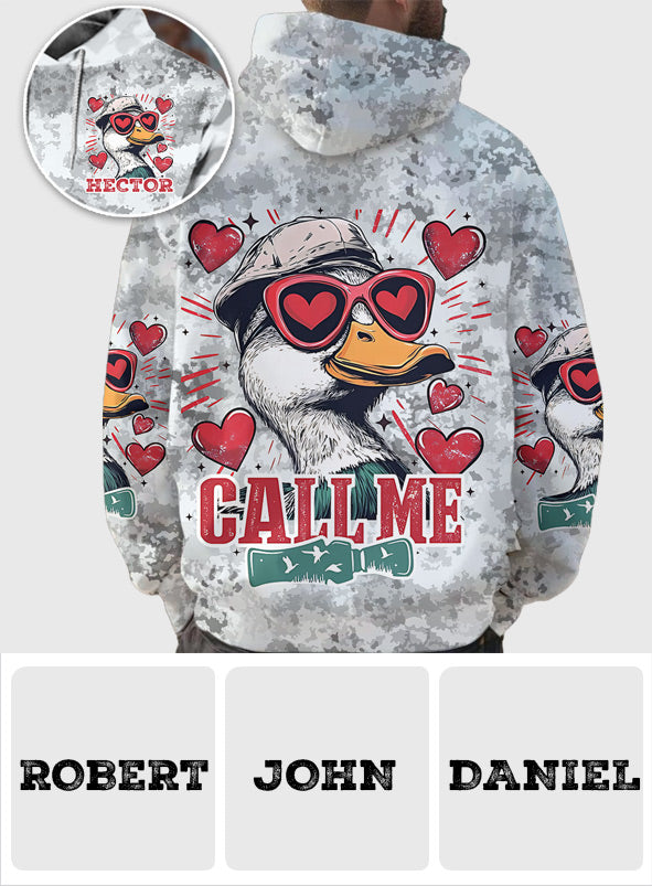 Call Me - Personalized Hunting All Over Shirt