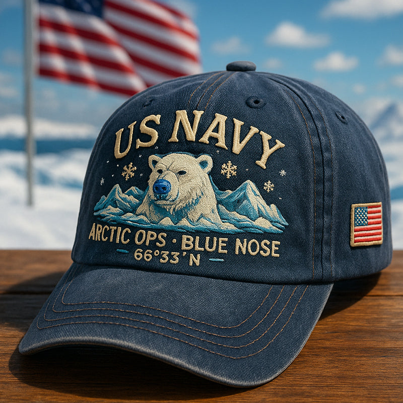 U.S. Navy Arctic Ops Blue Nose Art Print Hat
