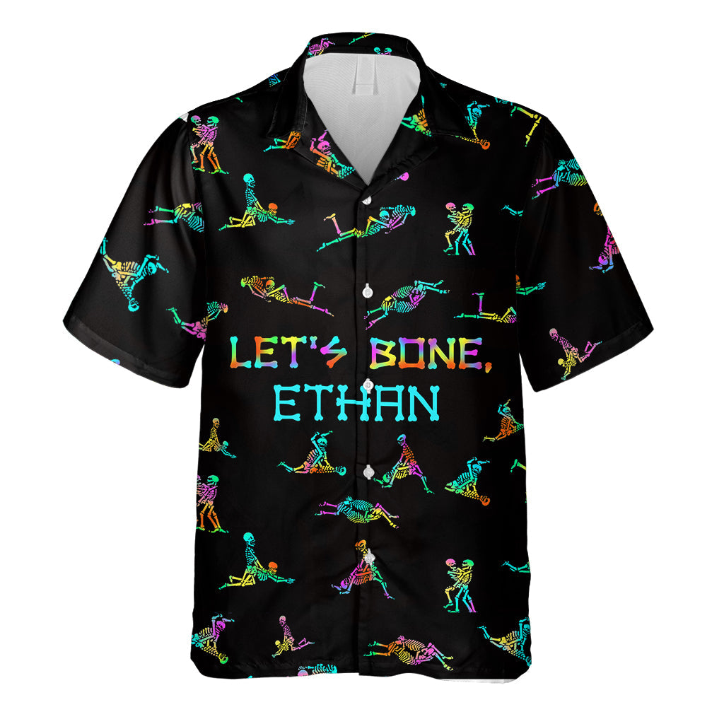 Let's Bone - Personalized Skull Hawaiian Shirt