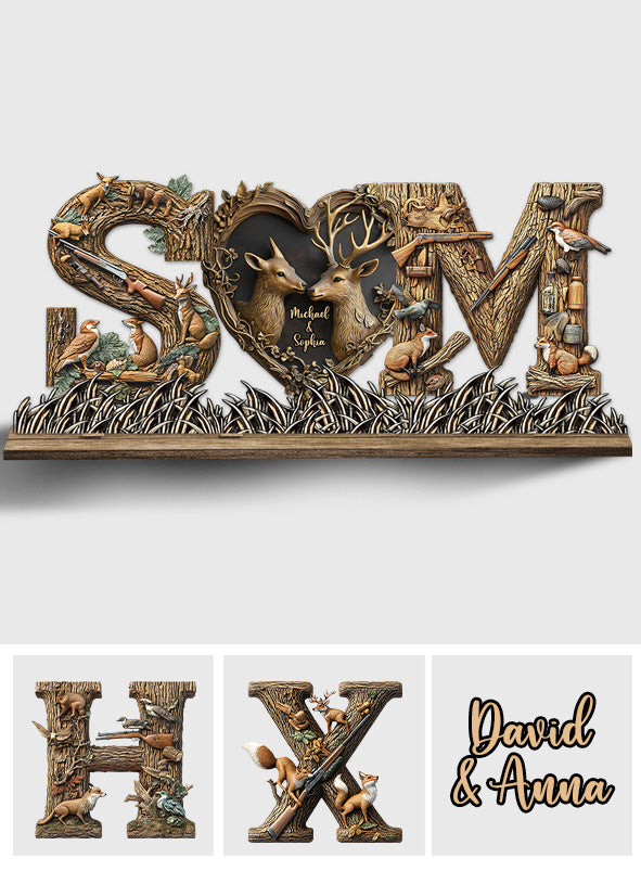 Her Buck His Doe - Personalized Hunting 1 Layered Big Freestanding