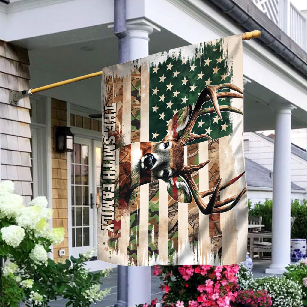 Hunting Family - Personalized Hunting House Flag