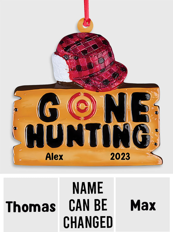 Gone Hunting - Personalized Hunting Ornament