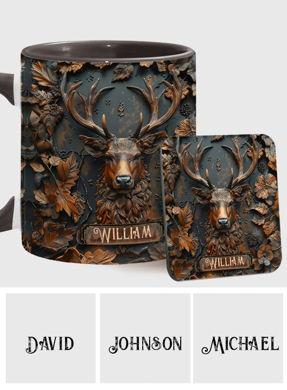 Stunning Deer - Personalized Hunting Accent Mug