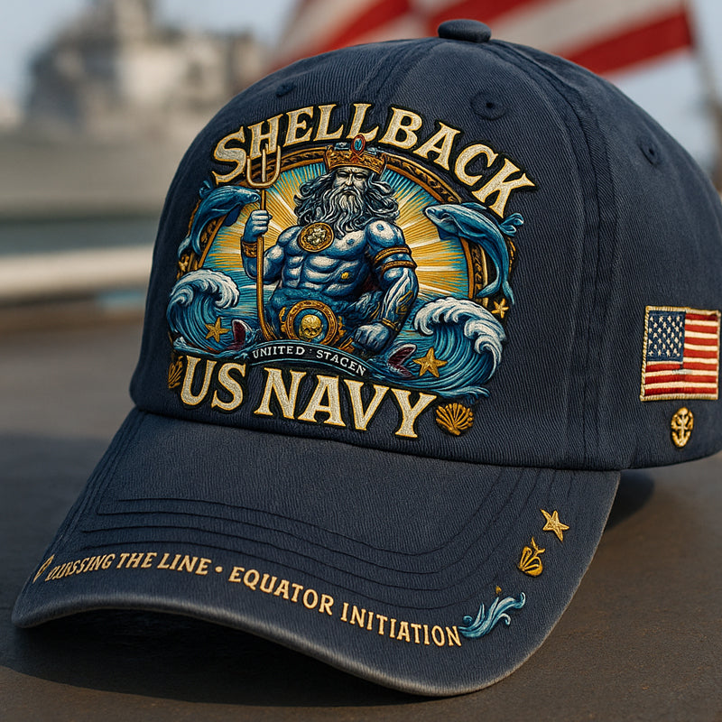 US Navy Shellback Casual Print Hat