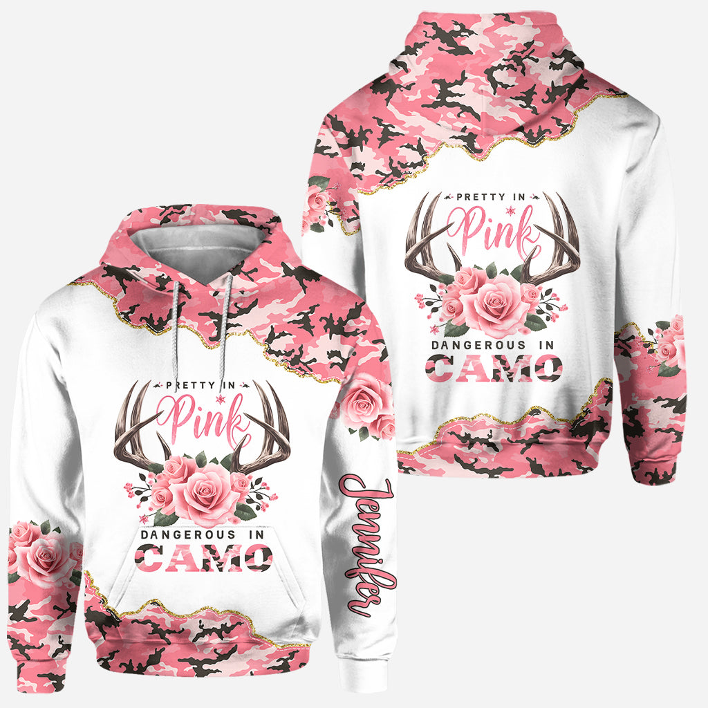 Pretty In Pink - Personalized Hunting Hoodie and Leggings