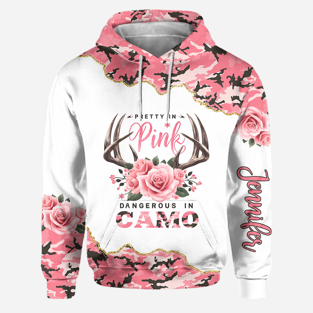 Pretty In Pink - Personalized Hunting Hoodie and Leggings