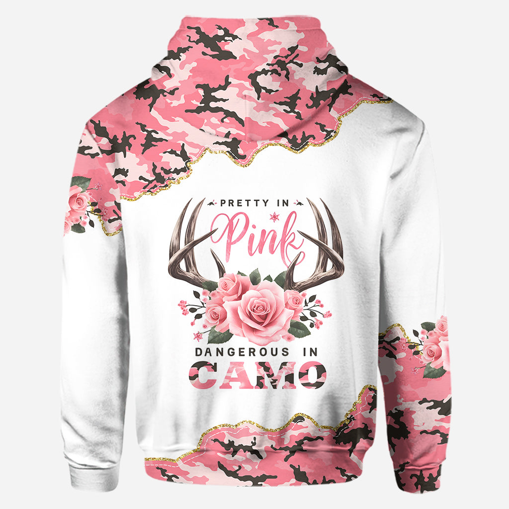 Pretty In Pink - Personalized Hunting Hoodie and Leggings