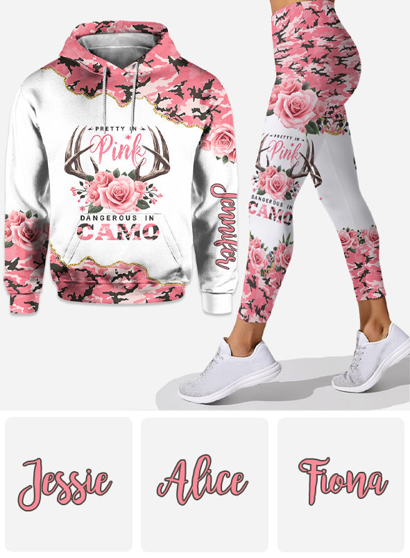 Pretty In Pink - Personalized Hunting Hoodie and Leggings