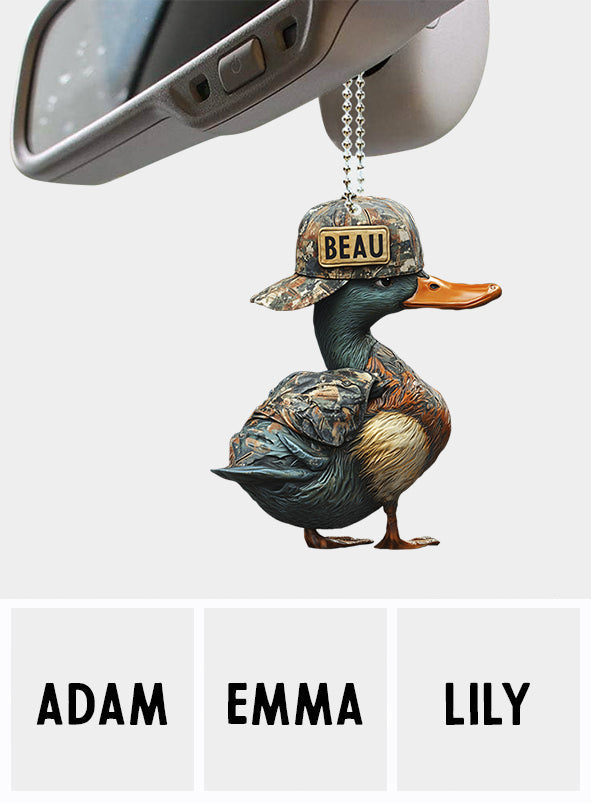 Duck Hunting - Personalized Hunting Car Ornament