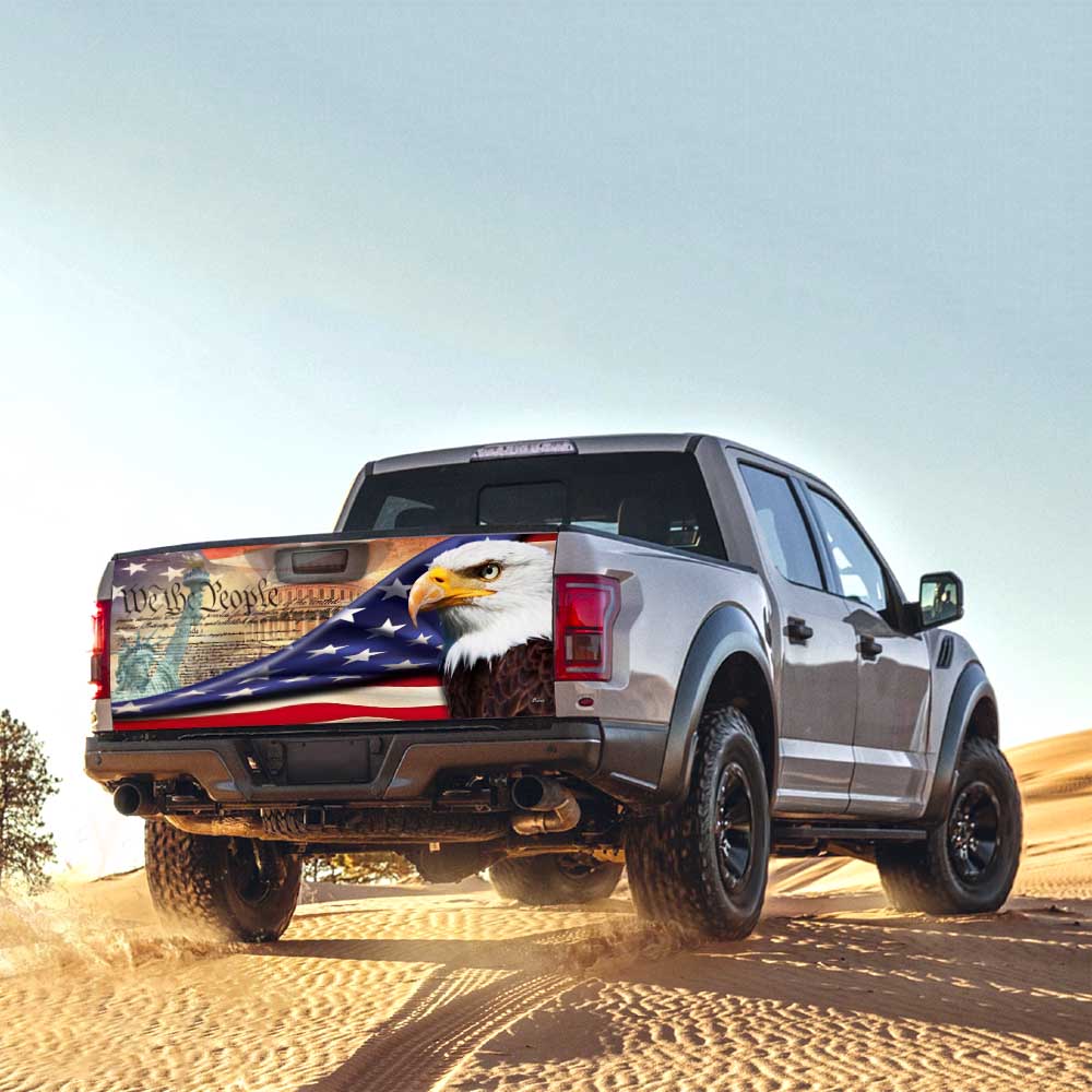 American Eagle Truck Tailgate Decal Sticker Wrap