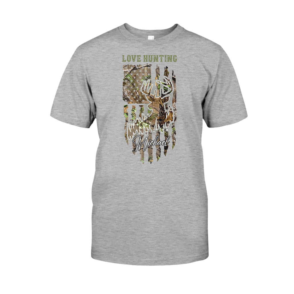 Love Hunting - Personalized Hunting T-shirt And Hoodie