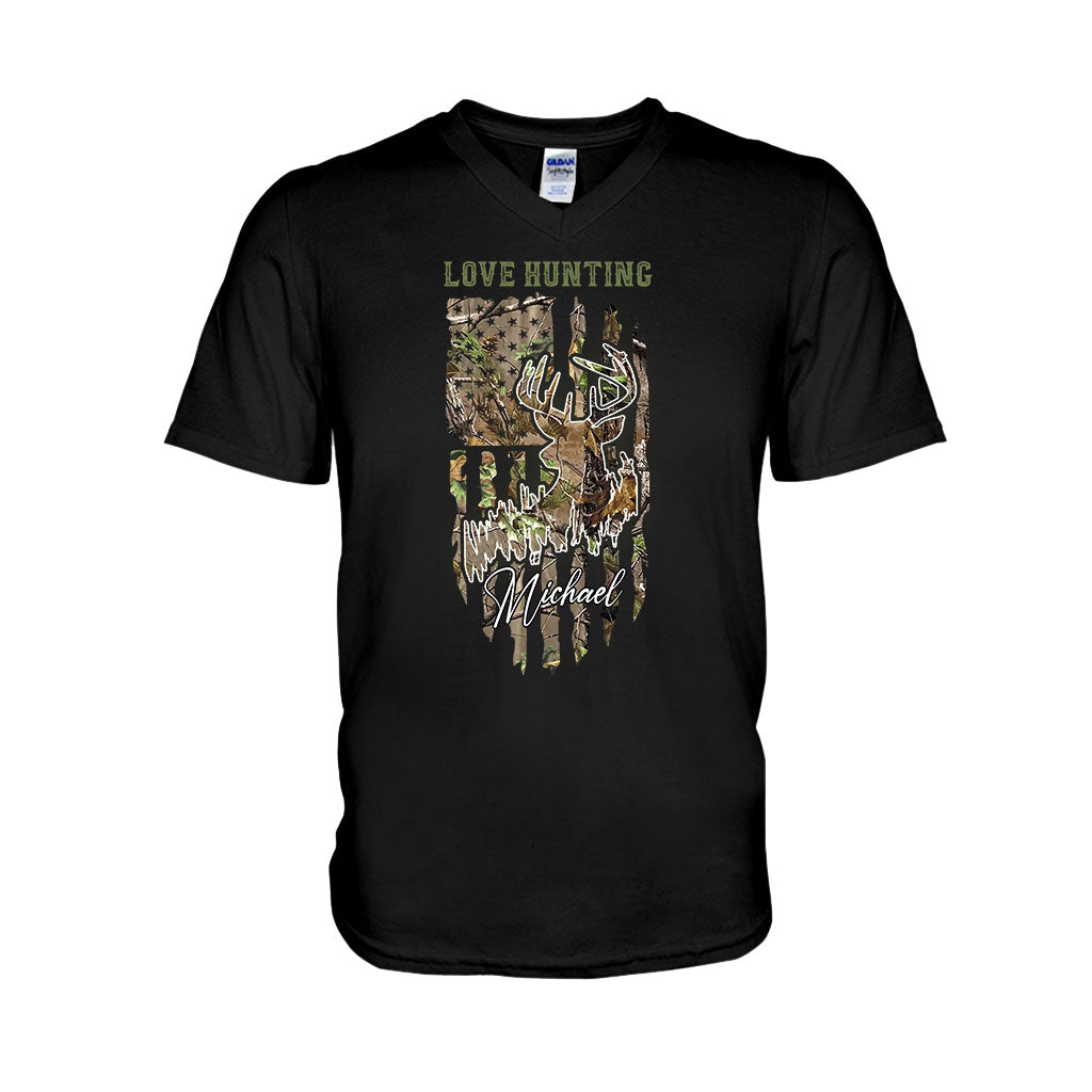 Love Hunting - Personalized Hunting T-shirt And Hoodie
