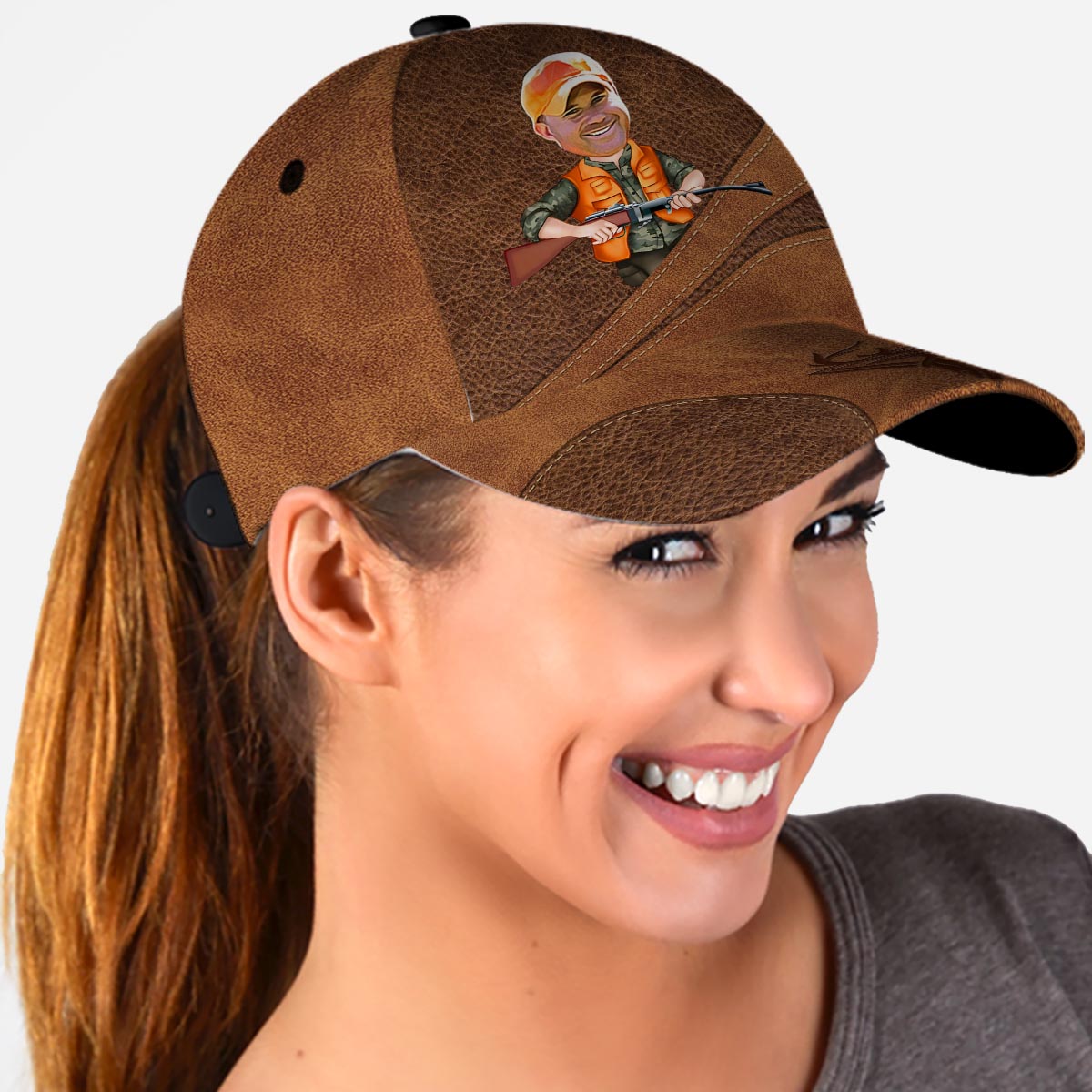 Photo Inserted Funny Hunting - Personalized Hunting Classic Cap