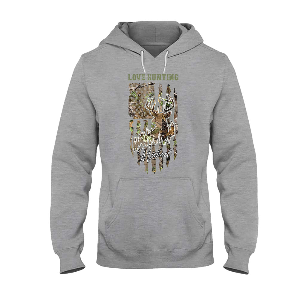 Love Hunting - Personalized Hunting T-shirt And Hoodie