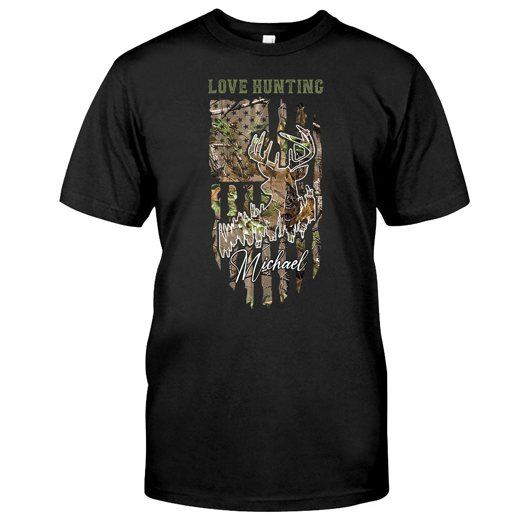 Love Hunting - Personalized Hunting T-shirt And Hoodie