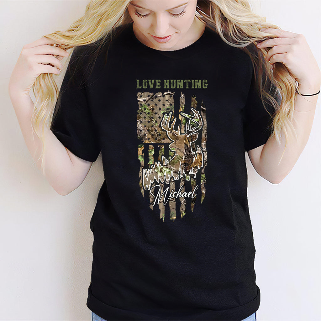 Love Hunting - Personalized Hunting T-shirt And Hoodie