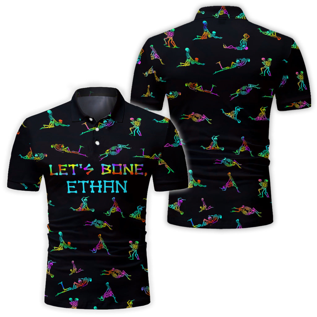 Let's Bone - Personalized Skull Polo Shirt