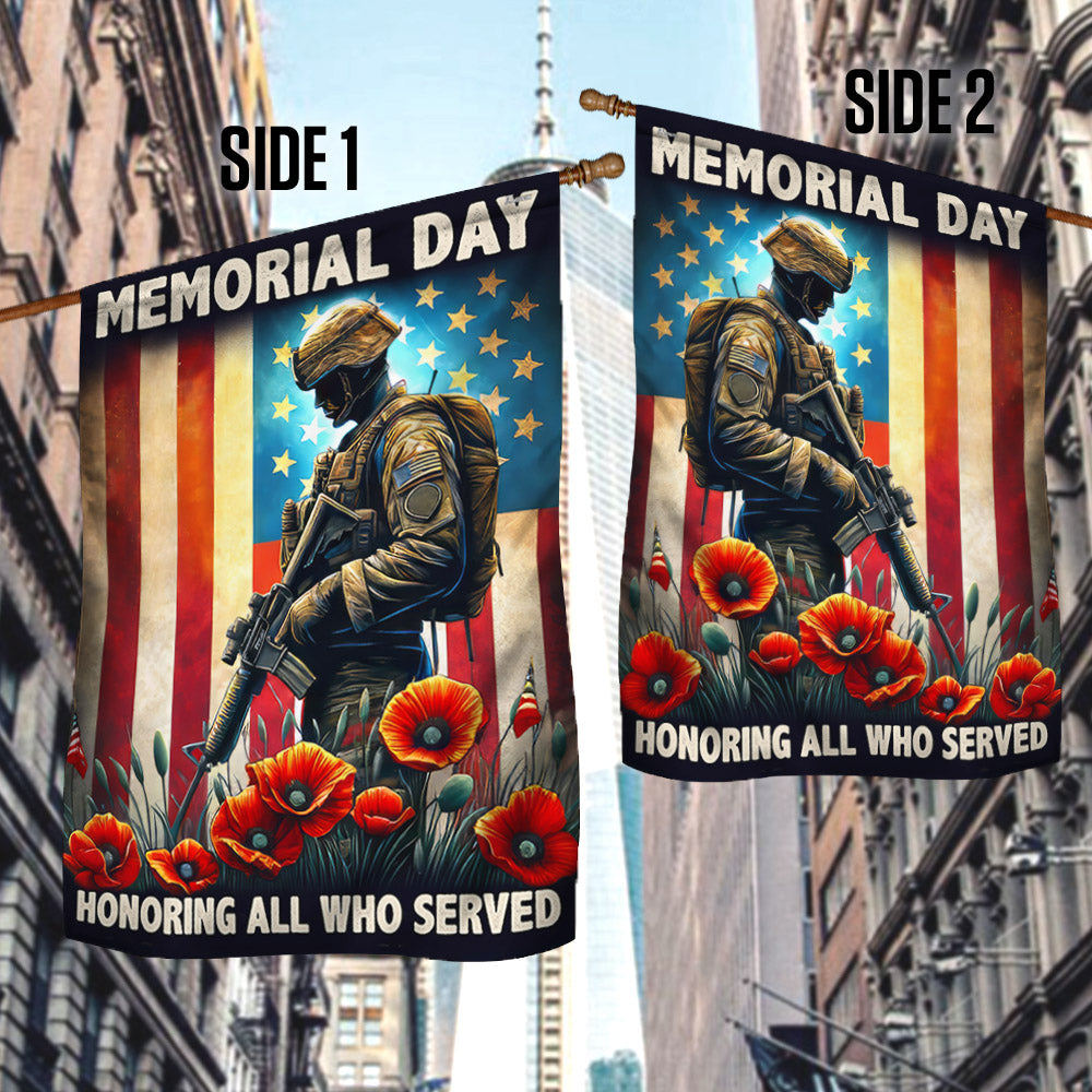 FLAGWIX Memorial Day Honoring All Who Served Veteran Flag MLN2752F