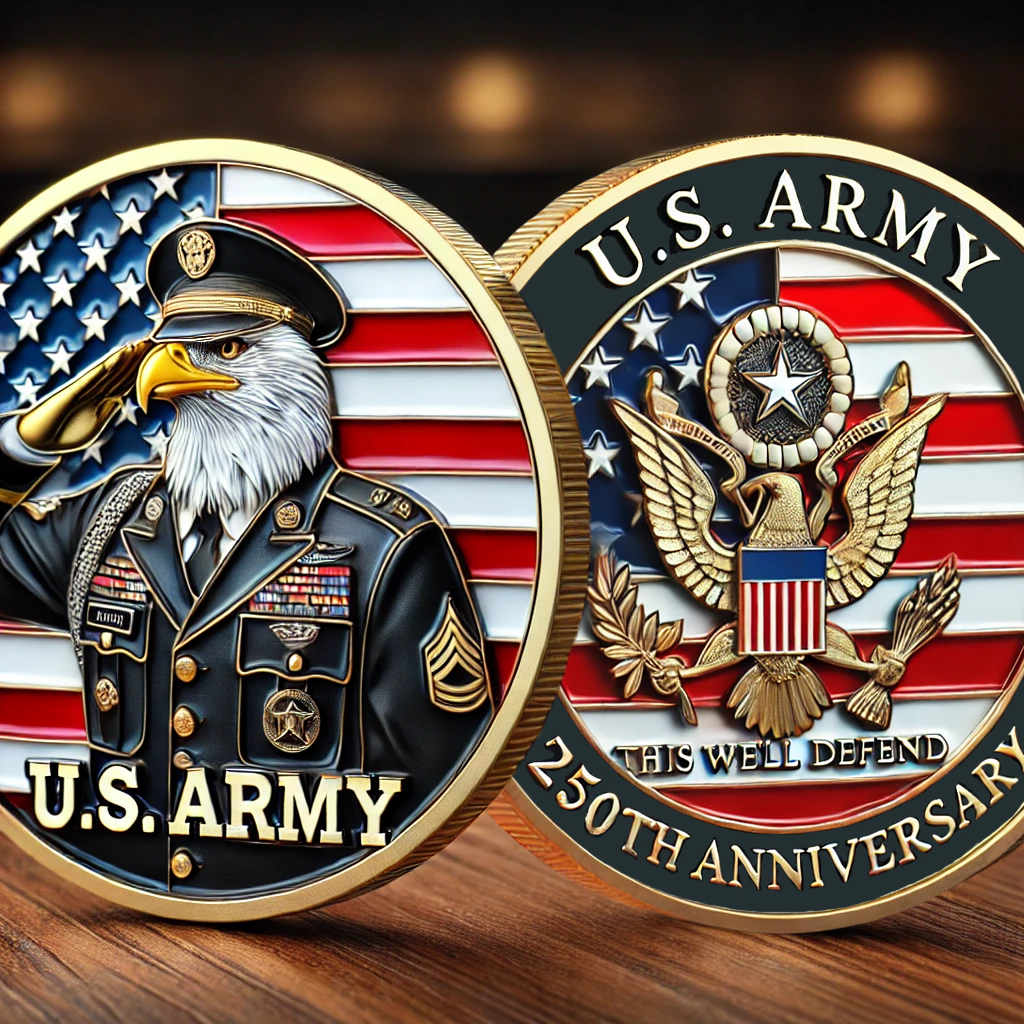 🎖️U.S 250th Anniversary Veteran's Tribute Eagle Coin