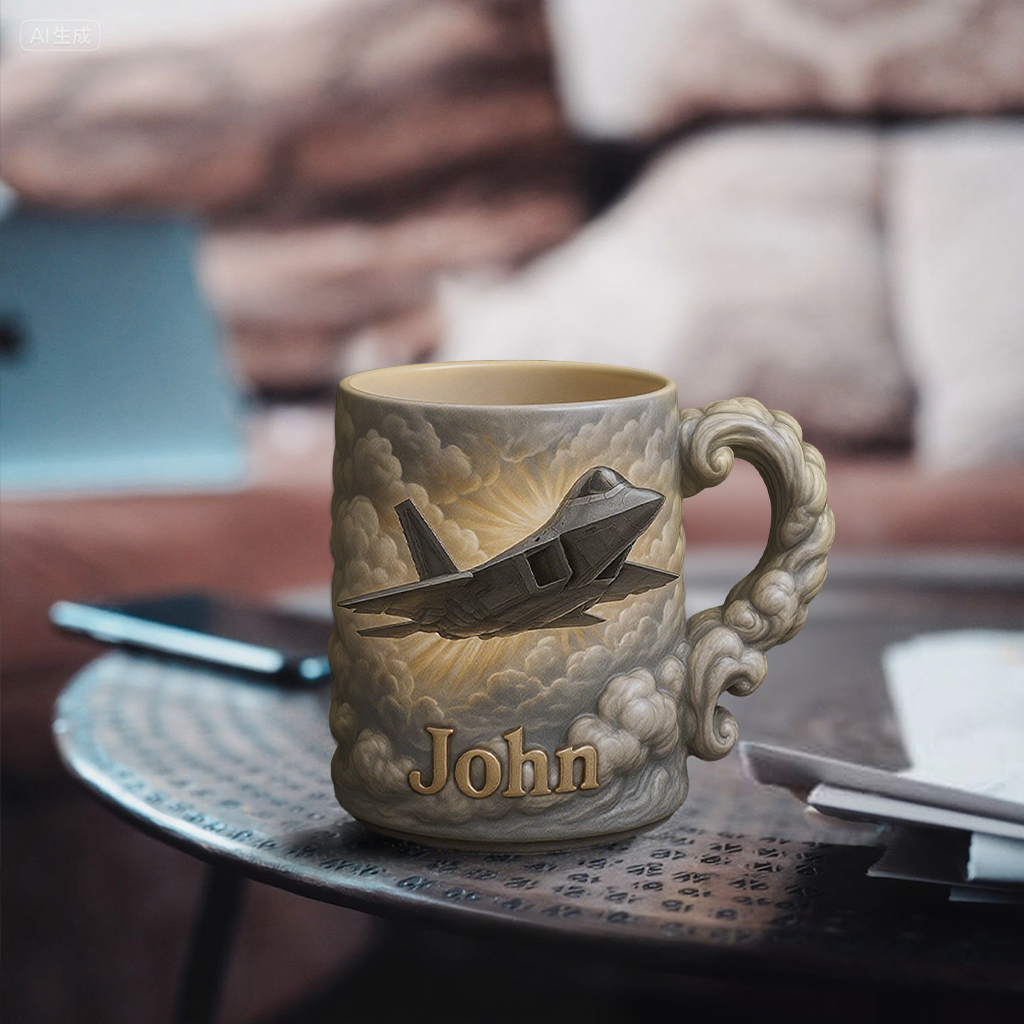 Custom US AIR FORCE Themed Mug | Breaking Through the Dawn