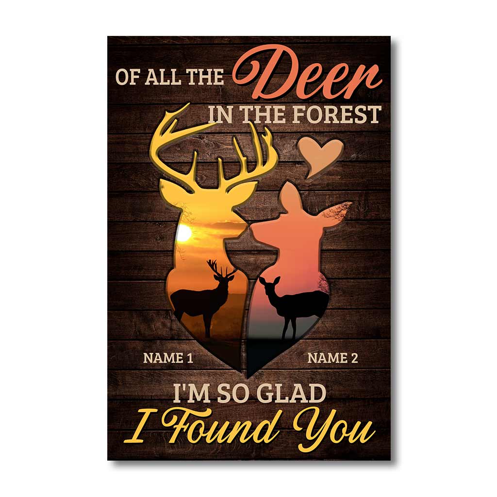 Of All Deer In The Forest - Personalized Hunting Poster