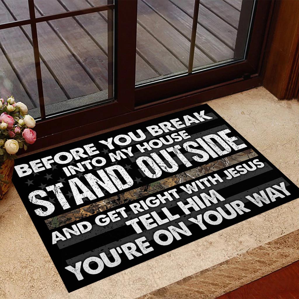 Stand Outside - Hunting Doormat