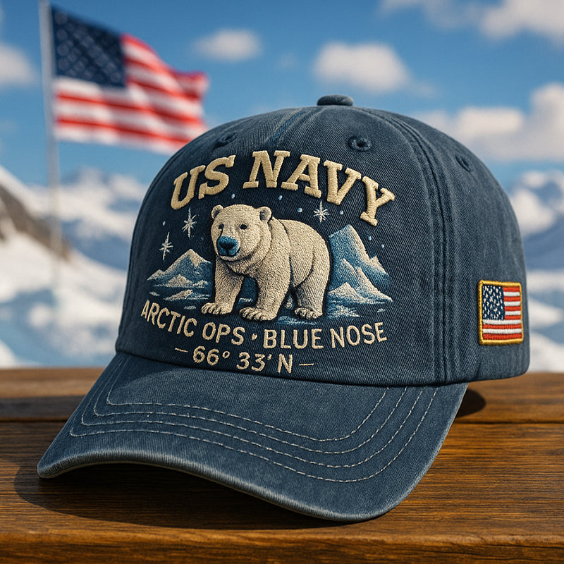 U.S. Navy Arctic Ops Blue Nose Art Print Hat