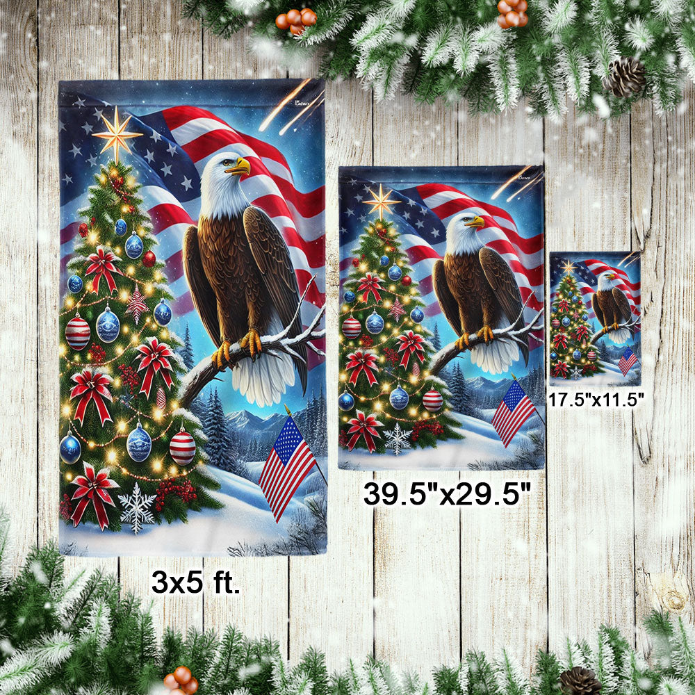 Patriot Eagle Christmas Tree Flag MLN4457F