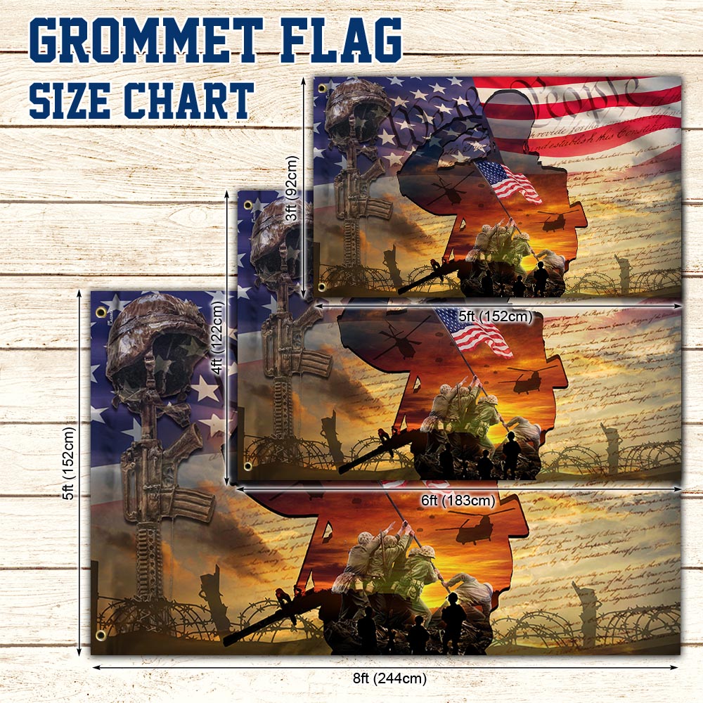 All Gave Some, Some Gave All Veteran American Flag TPT187GF