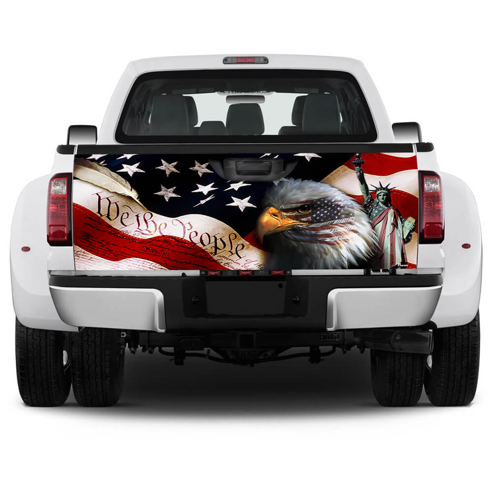 We The People America Truck Tailgate Decal Sticker Wrap