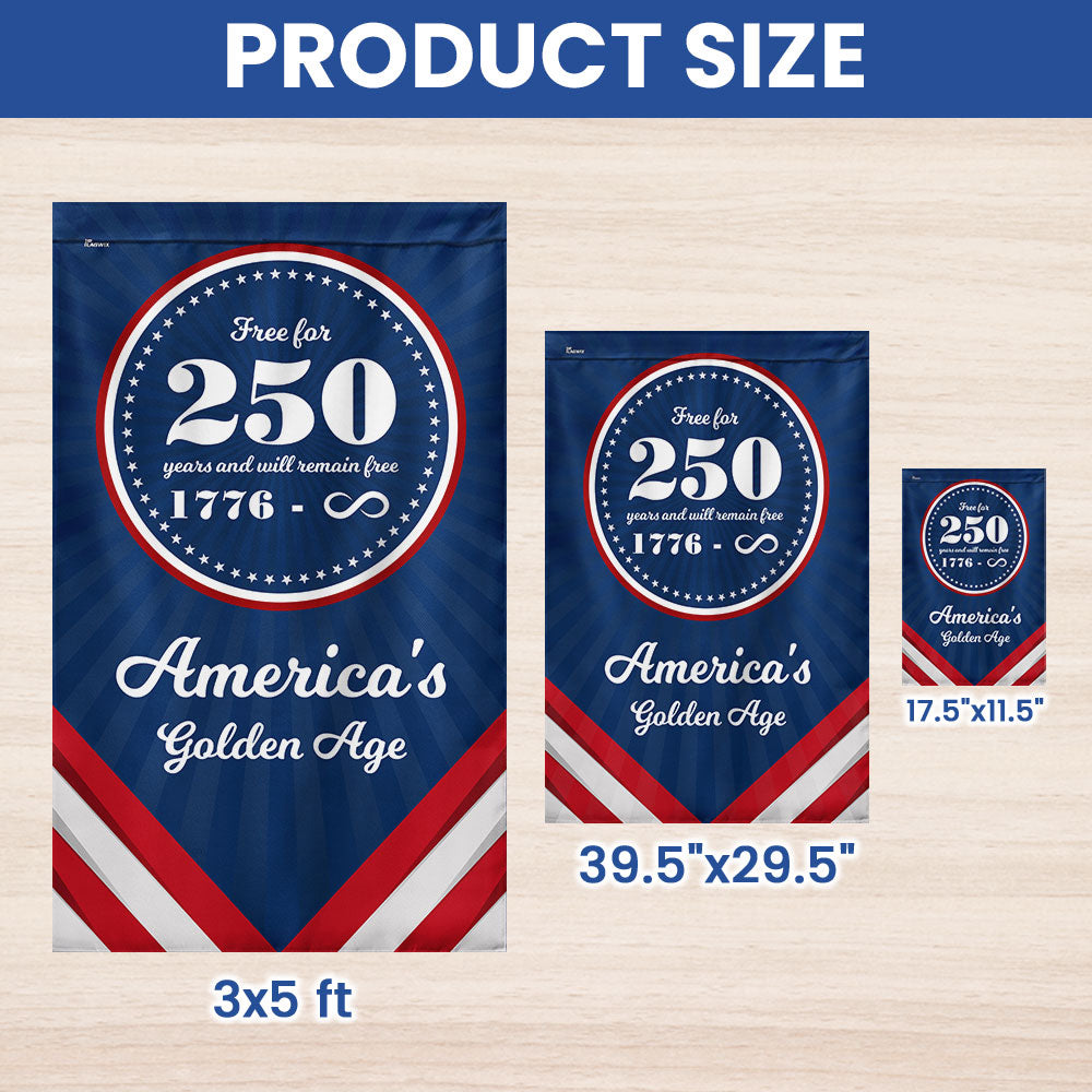 American Flag - Flagwix America 250th Anniversary Golden Age Canvas Flag