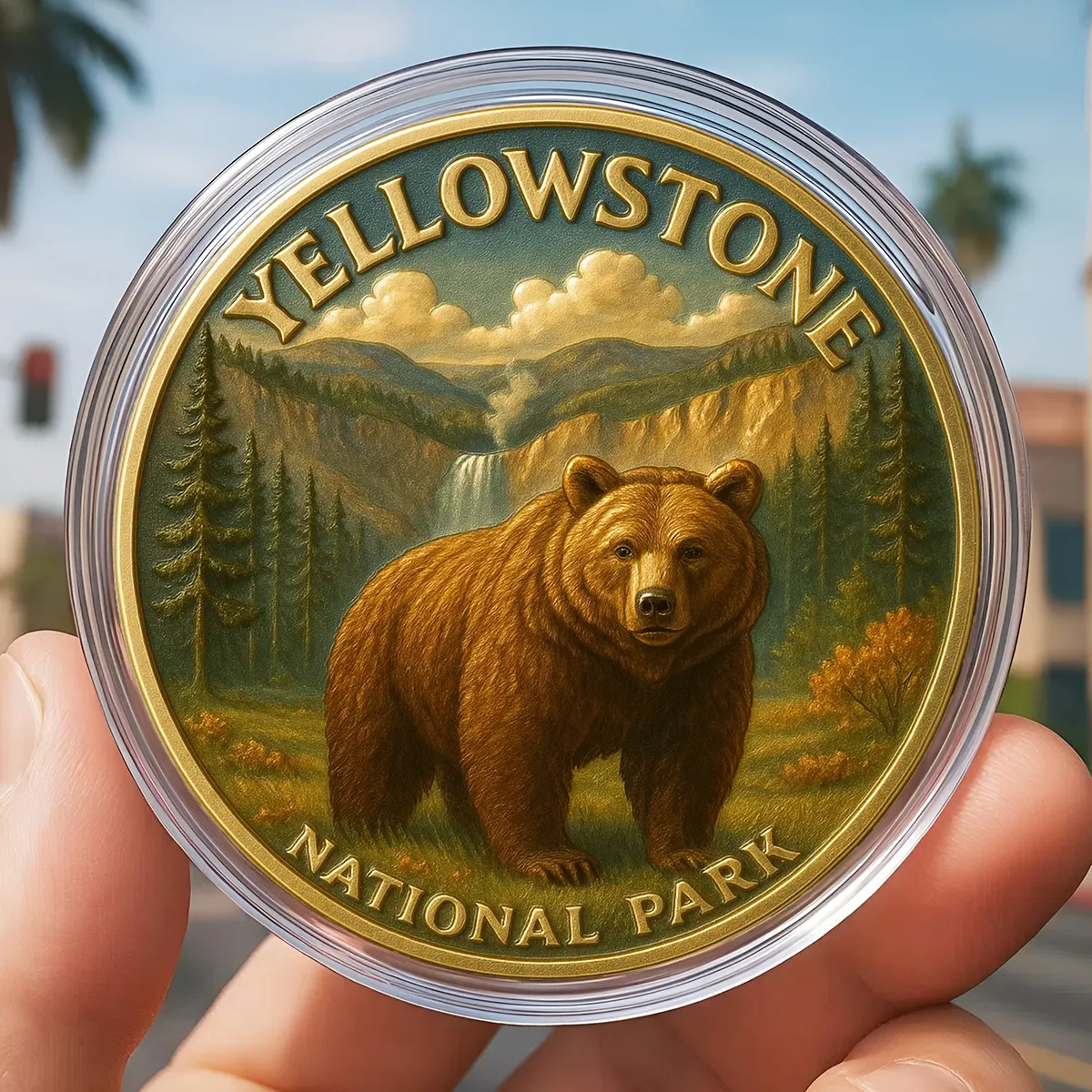 🔥Limited Edition🎁Yellowstone National Park Commemorative Coin