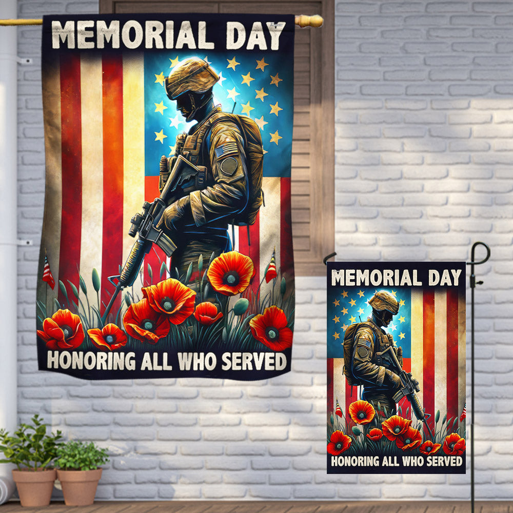 FLAGWIX Memorial Day Honoring All Who Served Veteran Flag MLN2752F