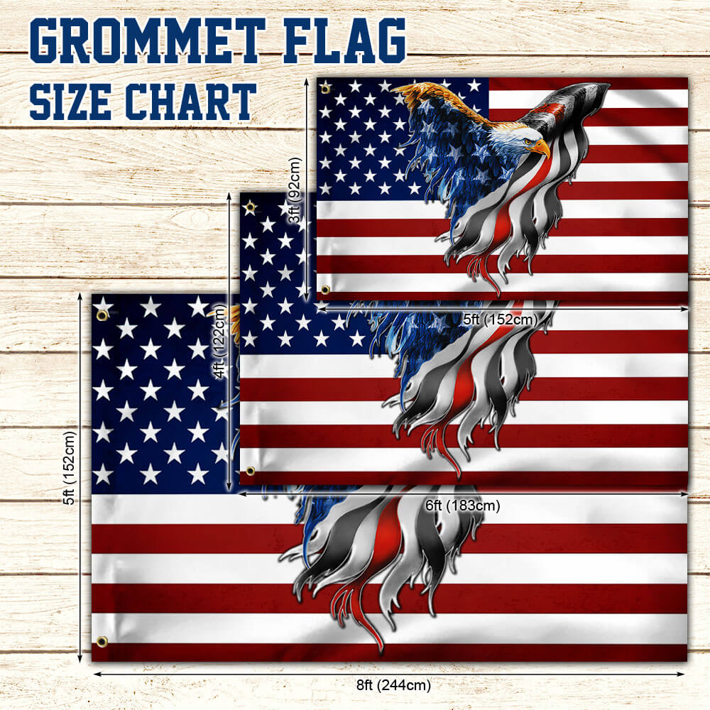 Firefighter Flag. The Thin Red Line Flag American Eagle Flag THB3440GFv3