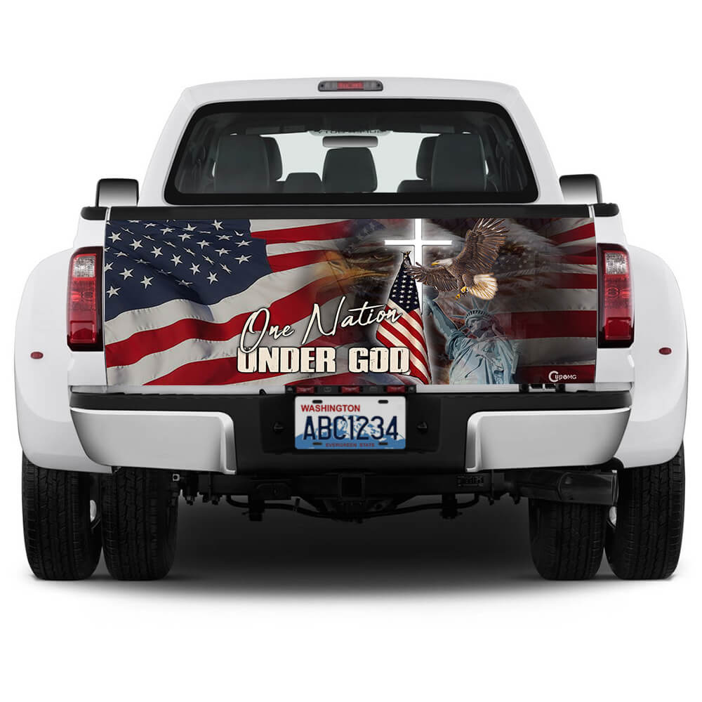 One Nation Under God America Truck Tailgate Decal Sticker Wrap