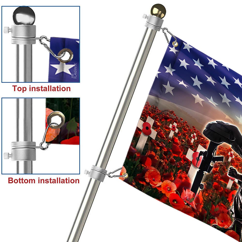 U.S. Veteran Remembrance Memorial Day Grommet Flag TPT759GF