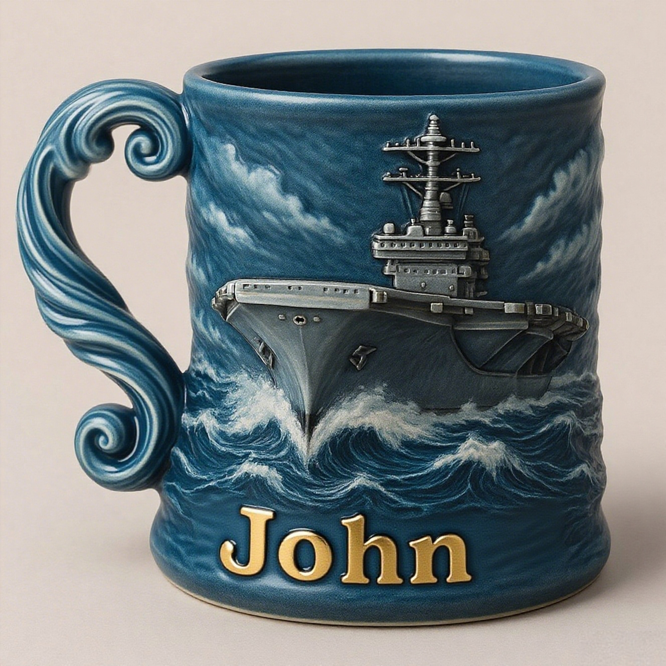 Custom US Navy themed mug | A tribute to honor and respect
