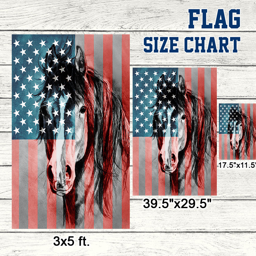 Patriot Horse American Flag MLN490F