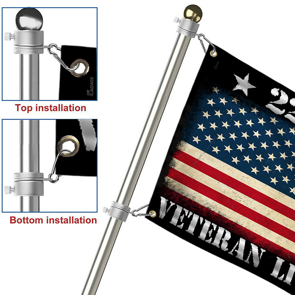 22 A Day Veterans Grommet Flag Veteran Lives Matter TQN495GF