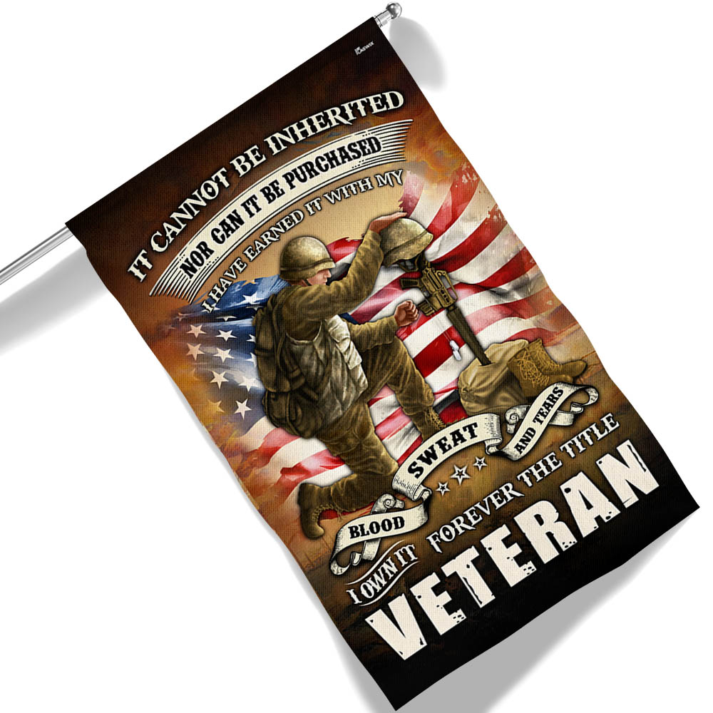 Veteran Flag Blood Sweat Tears Forever The Title Veteran MLH2081F