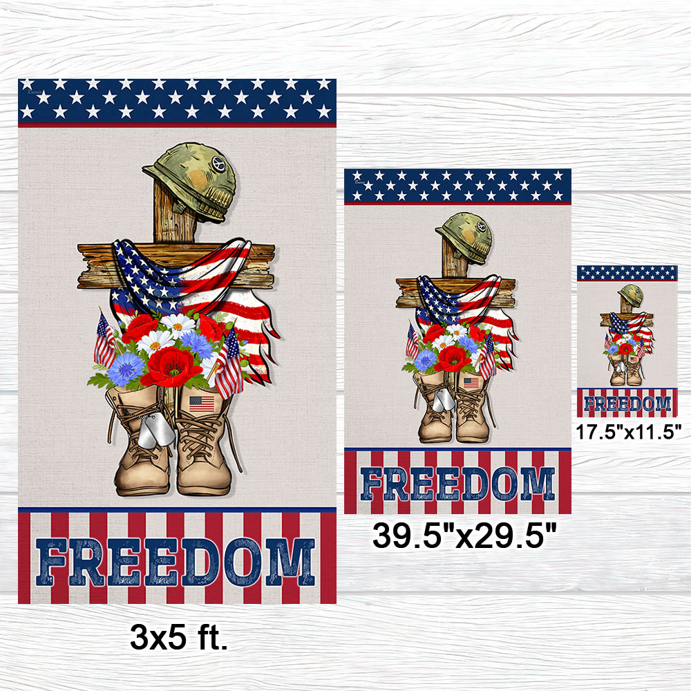 Flagwix American Flag - Independence Day Thank You Veteran Freedom Flag MLN1400F