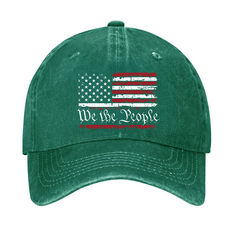 Maturelion We The People USA Flag Print America Cap (Free Customization)