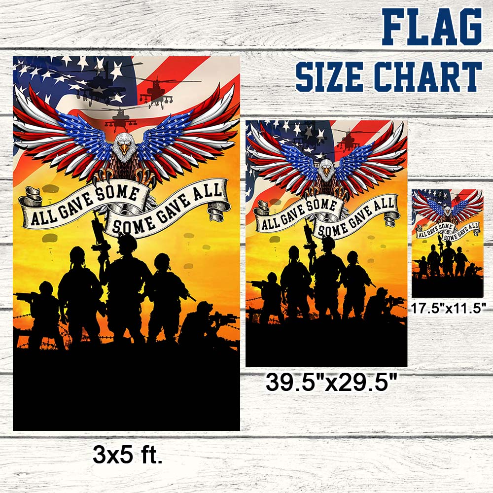 Memorial Day, All Gave Some, Some Gave All, U.S. Veteran Flag TPT637F