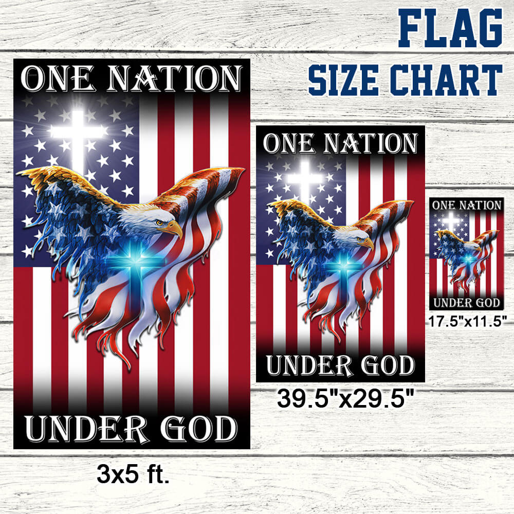 Flagwix American Flag - One Nation Under God American Eagle Flag THB3602Fv2n