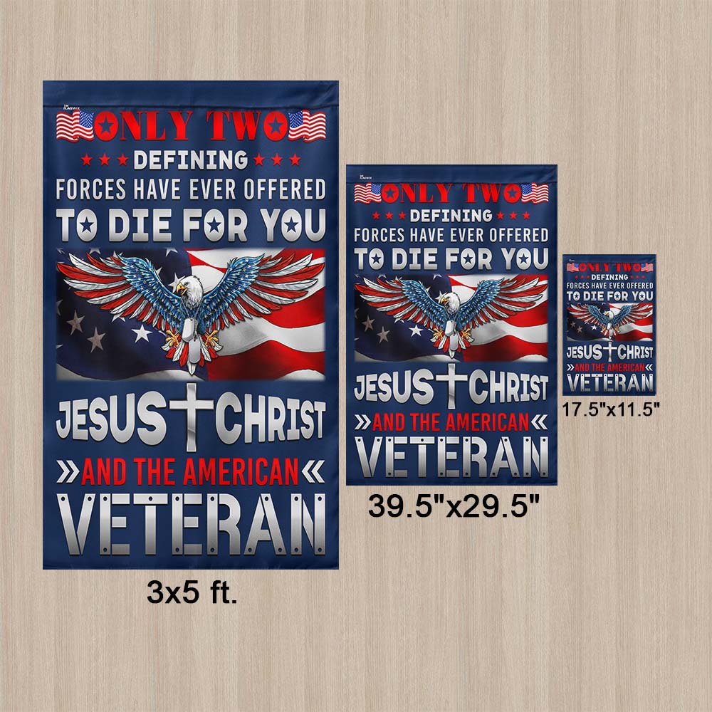 Memorial Day Jesus Christ And The American Veteran Patriotic American Eagle Flag TPT1284F